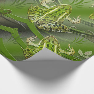 Papier Cadeau Libellules de grenouilles de Camo
