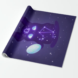 Papier Cadeau Libra Zodiac Monster - Funky Libra Zodiac Lover