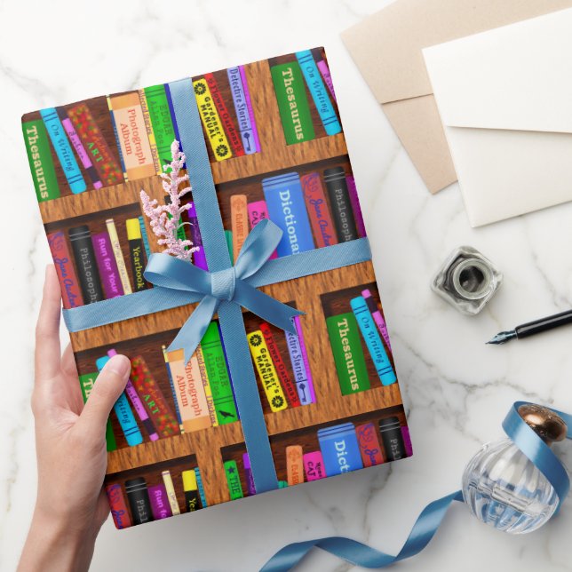 Papier Cadeau Library Book (Cadeaux)
