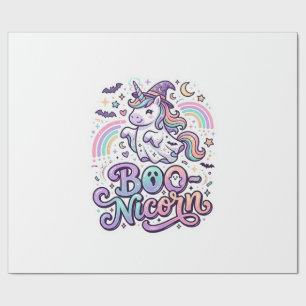 Papier Cadeau Licorne Boo-licorne Vecteur Premium Conception Vec