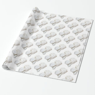 Papier Cadeau Ligne blanche