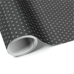Papier Cadeau Ligne feuilletée motif traditionnel japonais
