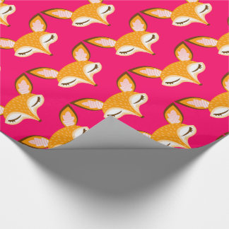 Papier Cadeau Lil Foxie - papier d'emballage de motif Girly