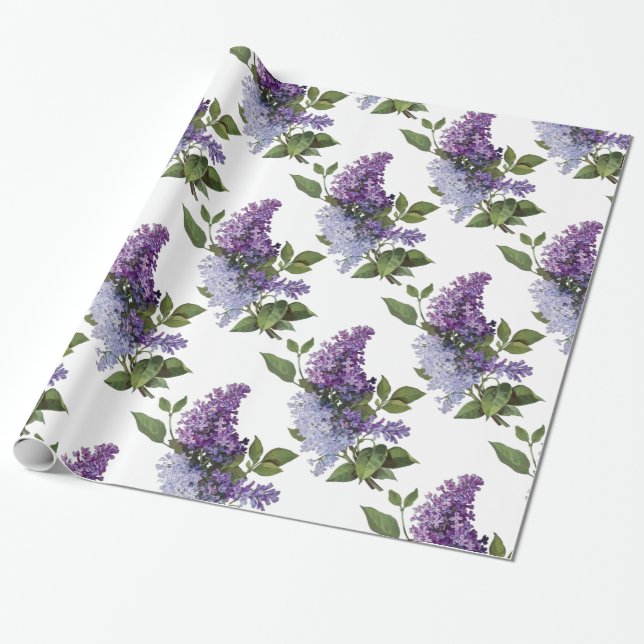 Papier Cadeau Lilacs frais (Déroulé)