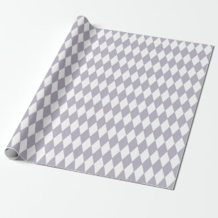 Papier Cadeau Lilas français et blanc de harlequin de pays