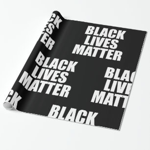 Papier Cadeau L'importance des vies noires