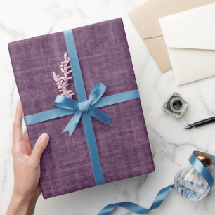 Papier Cadeau Lin Lilas Magenta Foncé