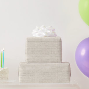 Papier Cadeau Lin naturel Tan intemporel Tout usage