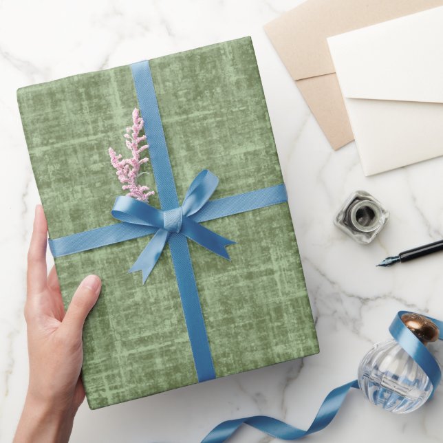 Papier Cadeau Lin vert Pickle (Cadeaux)