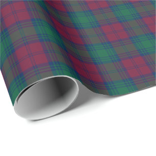 Papier Cadeau Lindsay Clan Tartan