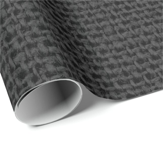 Papier Cadeau Linge gris noir minimalFête des mariées de mariage (Coin rond)