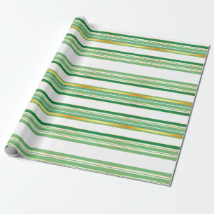 Papier Cadeau Linge Luxe Populaire Green Gold Texture Collection
