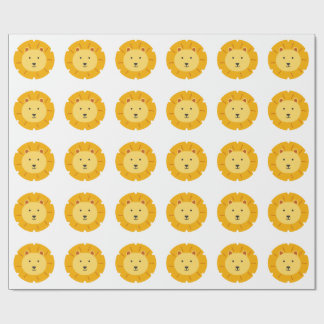 Papier Cadeau Lion Anniversaire Art pour enfants