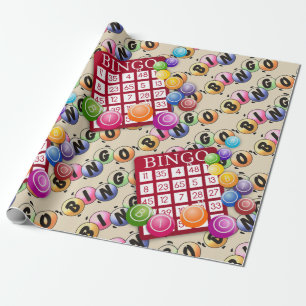 Papier Cadeau Lire Bingo Wrapper Papier