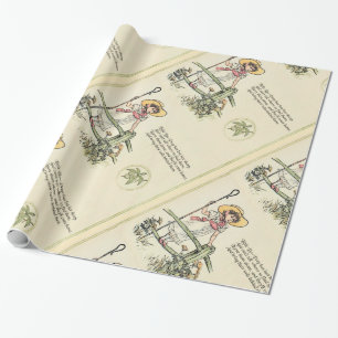 Papier Cadeau Little Bo-Peep : Pépinière classique Kate Greenawa
