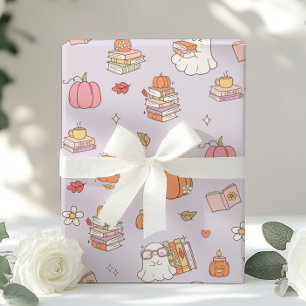 Papier Cadeau Little Boo Lilac Whimsical Books Baby shower