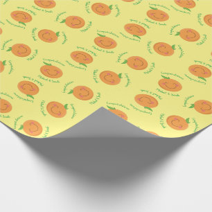 Papier Cadeau Little Cutie Tangerine Baby shower Genre Neutre