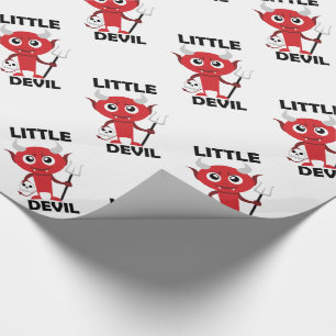 Papier Cadeau Little Devil - Papier à enveloppement brillant, 30