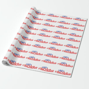 Papier Cadeau Little Firecracker Quart de Juillet papier d'embal