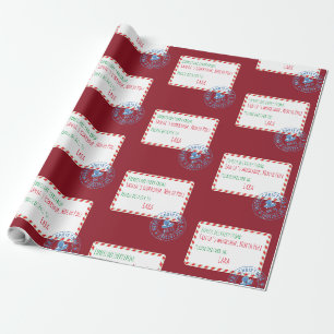 Papier Cadeau Livraison de l'atelier père Noël personnalisée