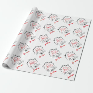 Papier Cadeau Livraison de Noël Santa Clause Pôle Nord Express