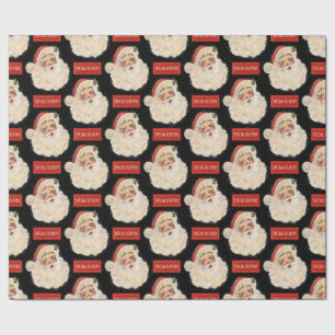 Papier Cadeau Livraison spéciale Retro Père Noël