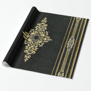 Papier Cadeau Livre attaché en cuir