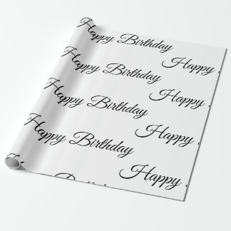 Papier Cadeau Livre blanc sur l'emballage d'anniversaire