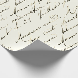 Papier Cadeau Livre d'antiquité Sepia