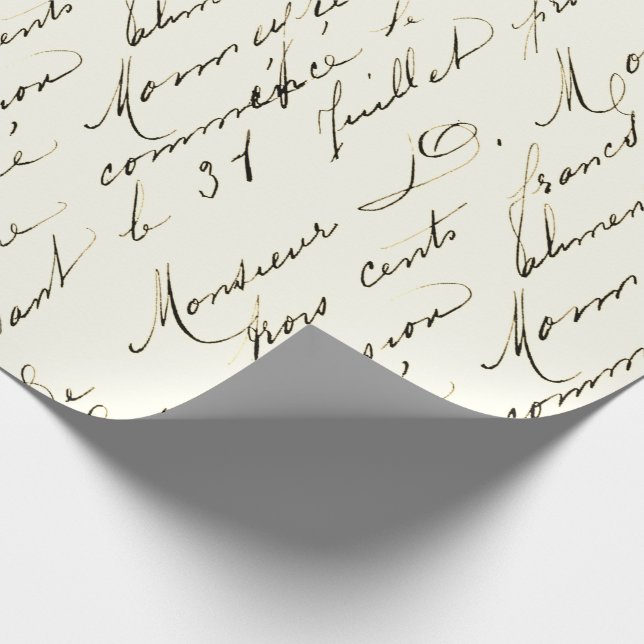 Papier Cadeau Livre d'antiquité Sepia (Coin)