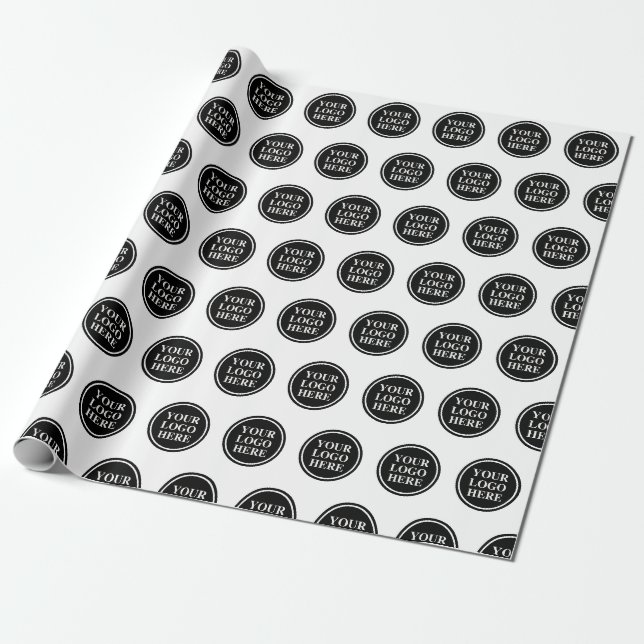 Papier Cadeau Logo d'entreprise personnalisé (Déroulé)