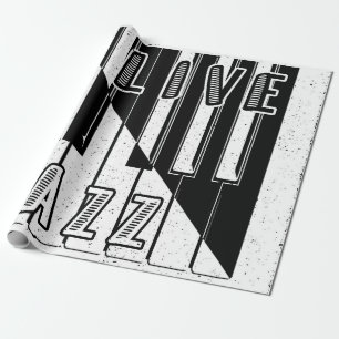 Papier Cadeau Logo d'illusion de jazz en direct
