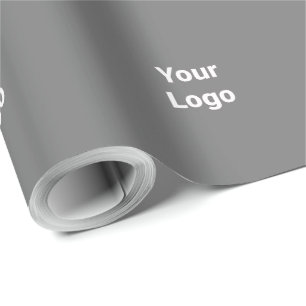Papier Cadeau Logo personnalisé simple et élégant ici compagnie 