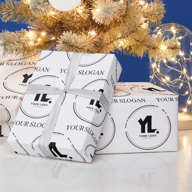 Papier Cadeau Logo professionnel personnalisé (Vacances)