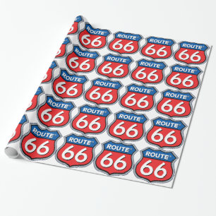 Papier Cadeau Logo Route 66