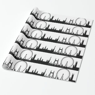 Papier cadeau London Skyline Papier d'enveloppemen