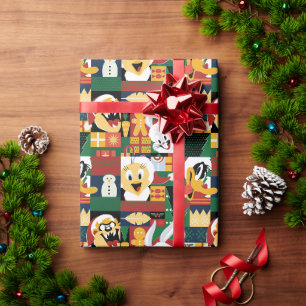 Papier Cadeau LOONEY TUNES™Motif de blocs de vacances