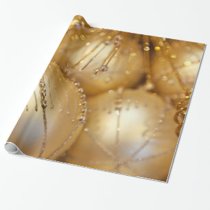 Papier Cadeau L'or brillant élégant de Noël ornemente la texture