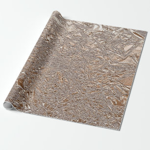 Papier Cadeau L'Or Et La Crème Chic Rose Sombre
