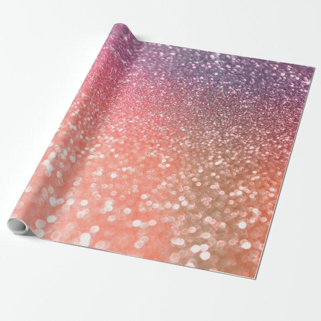 Papier Cadeau L'or rose de tendance Girly rougissent des parties (Déroulé)