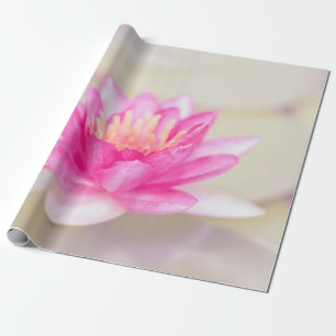 Papier Cadeau Lotus d'Or Élégant, Yoga