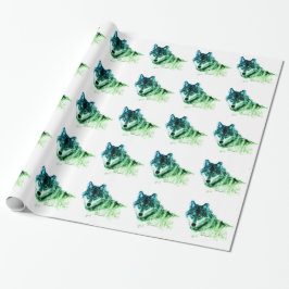 Papier Cadeau Loup