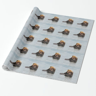 Papier Cadeau Loutre de mer d'Alaska