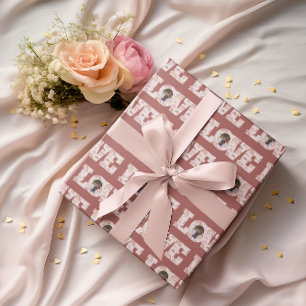 Papier Cadeau Love Boho Rainbow Photo Papier d'enveloppement