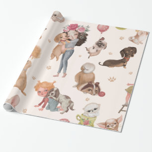 Papier Cadeau Love Dogs