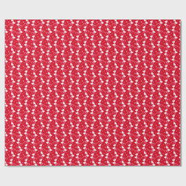 Papier Cadeau Love Hearts Doddles, Red, Wrapping Paper