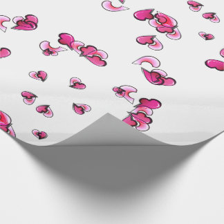Papier Cadeau Love Hearts Forever Wrapper Papier