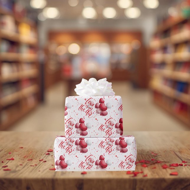 Papier Cadeau Love Is In The Air Wrapping Paper (Créateur téléchargé)