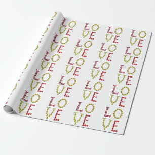 Papier Cadeau Love - Ruby et Jaune Citrine Gemstone