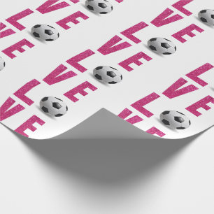 Papier Cadeau Love Soccer